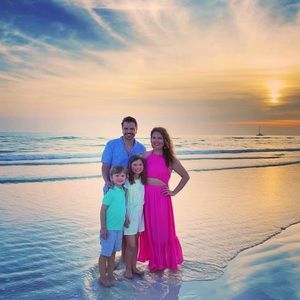 Pink cut out maxi dress